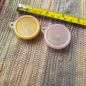Lot of 2 Vintage Mini Tupperware Wonderlier Bowl Keychain